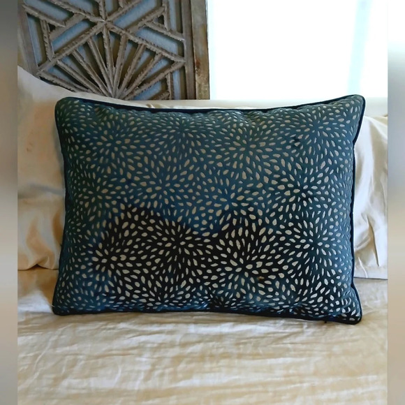 Rodeo Home Velvet Textured Luxury Throw Pillow 24" x 18" Quill Down Filled - Picture 1 of 6